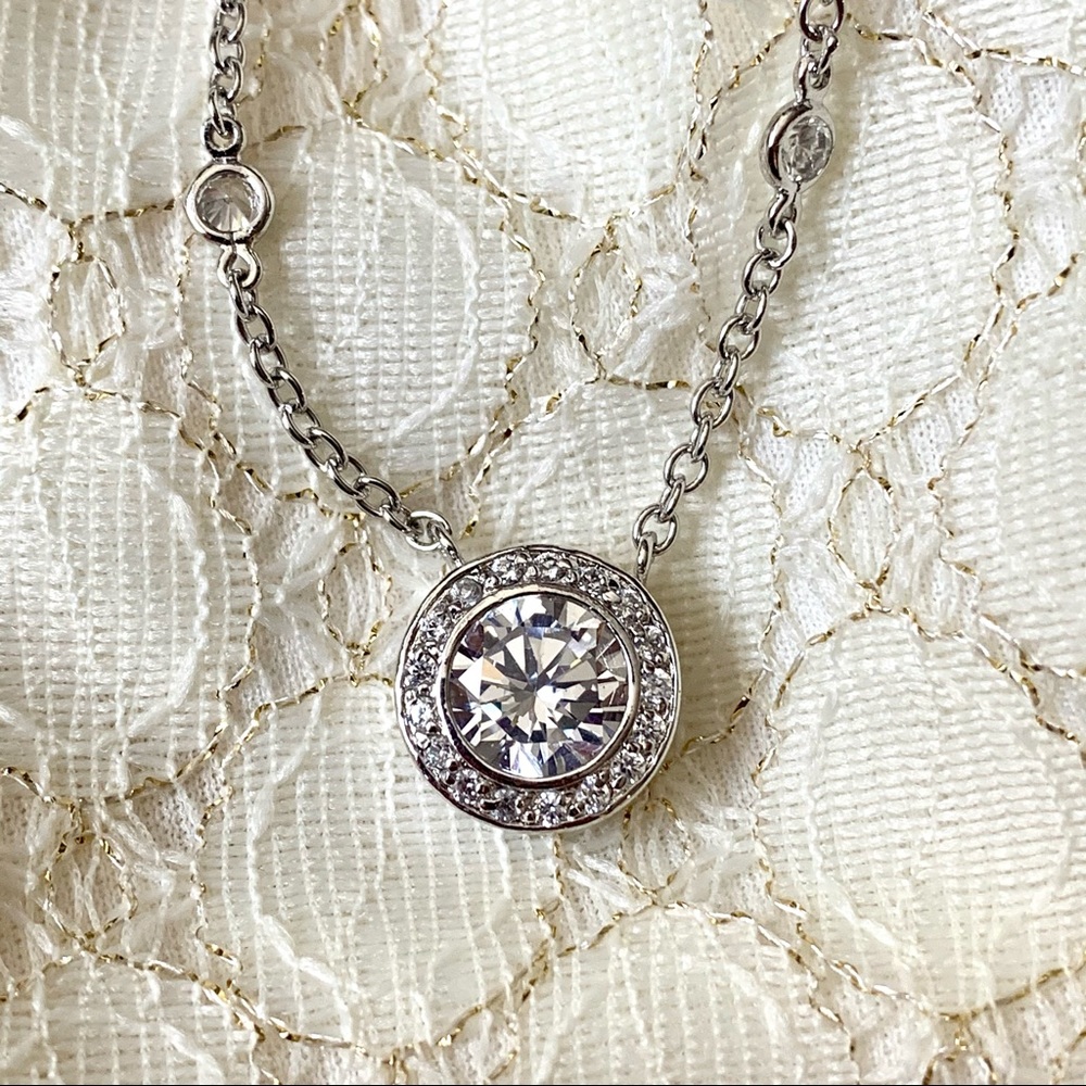 Silver Crystal Necklace